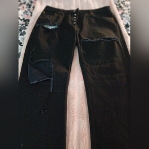 NWOT/Damaged Levi's Black 501 Jeans